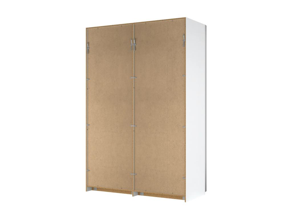 Meublita 2-Door Wardrobe, Bedroom Furniture, Walk-in Closet, Clothes Storage, 150x60 h219 cm, White