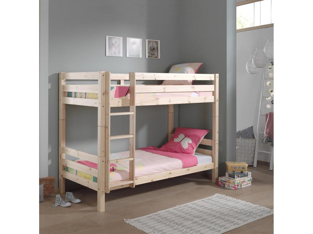SLEEPY - Bunk Bed H160 in Natural Pine 90x200cm