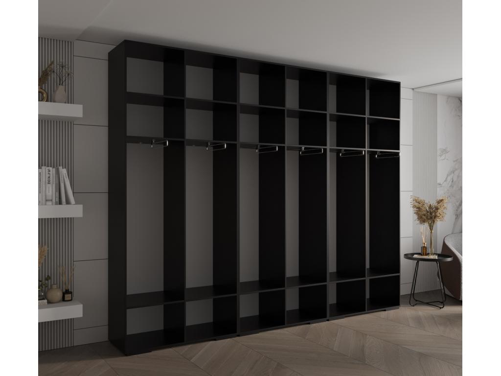 Meublita 1 wardrobe with hinged doors 236.7/300/47 6 doors Grigio/Meublita
