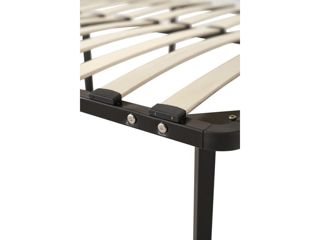 90x190 cm Bed Base, Sturdy and Comfortable, with Meublita Frame and 6 Metal Legs. Easy Assembly