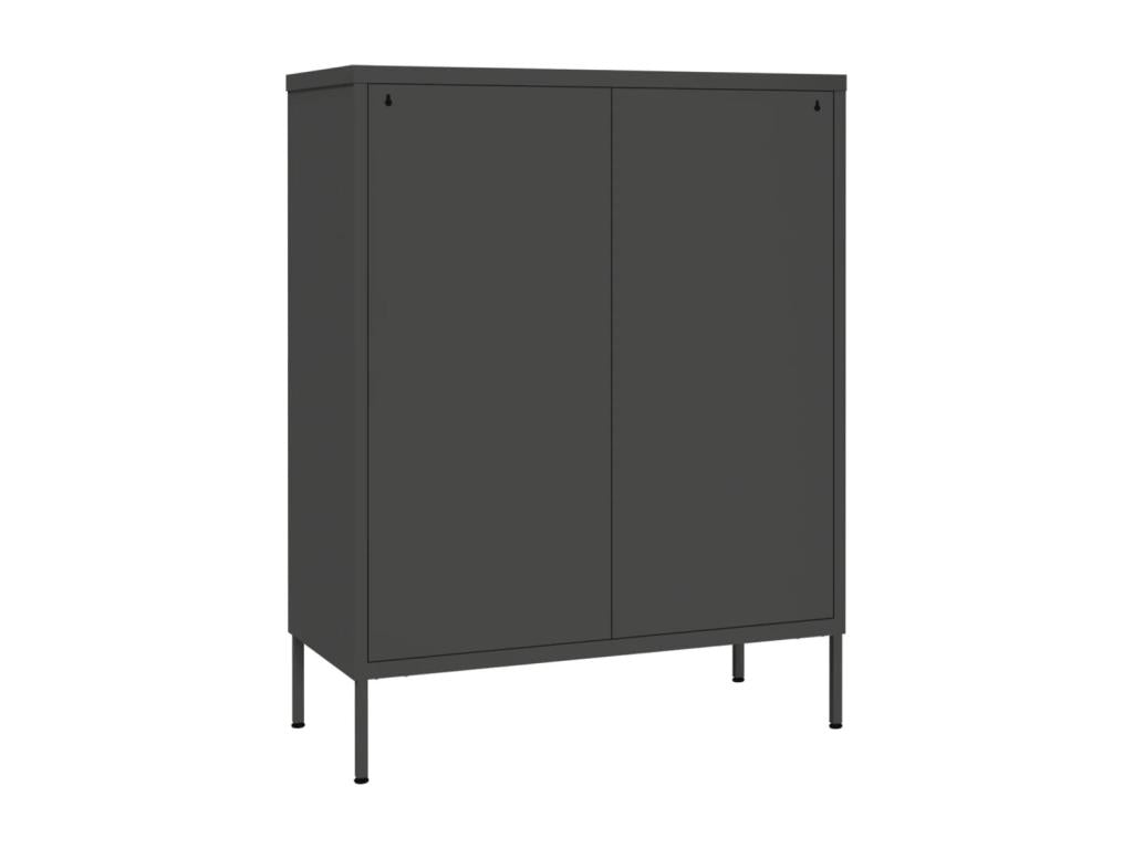 Anthracite drawer unit 80x35x101.5 cm Steel