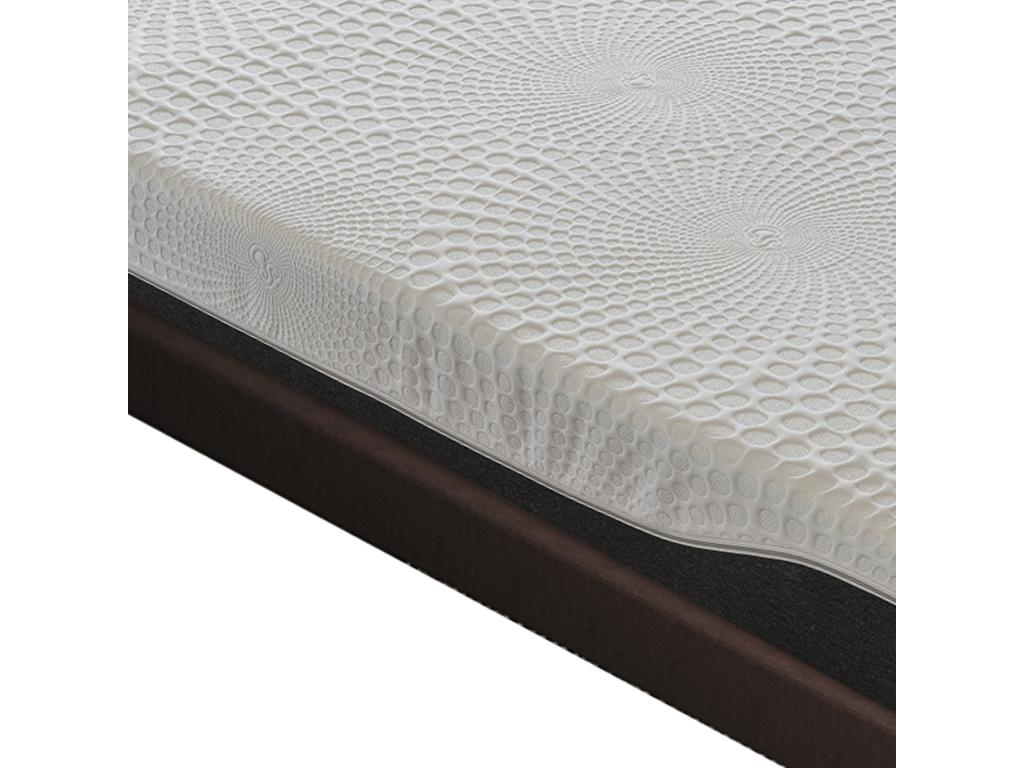Pocket spring mattress with memory foam, 25 cm high, 13 comfort zones, 70x190 cm