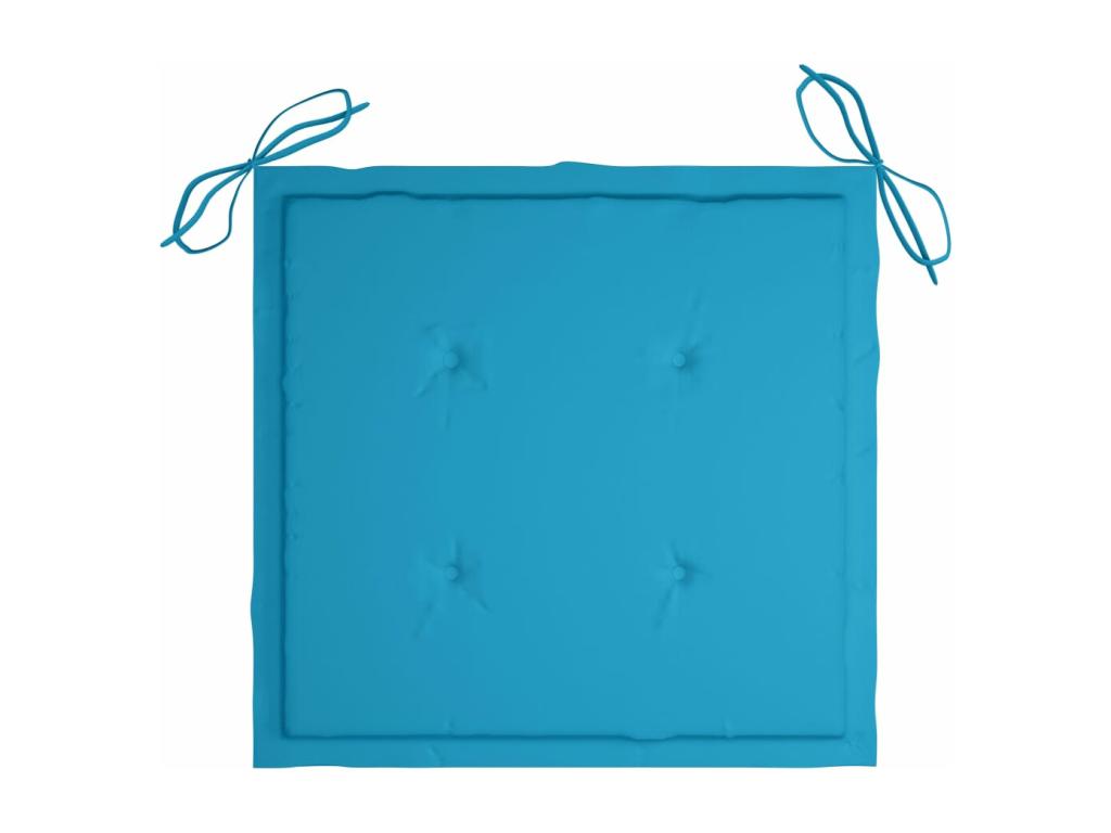 Garden dining chairs with cushions, 2 pieces, Meublita solid wood