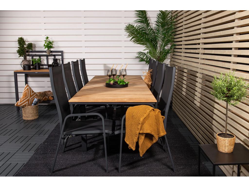 Meublita Stackable garden chair, black.