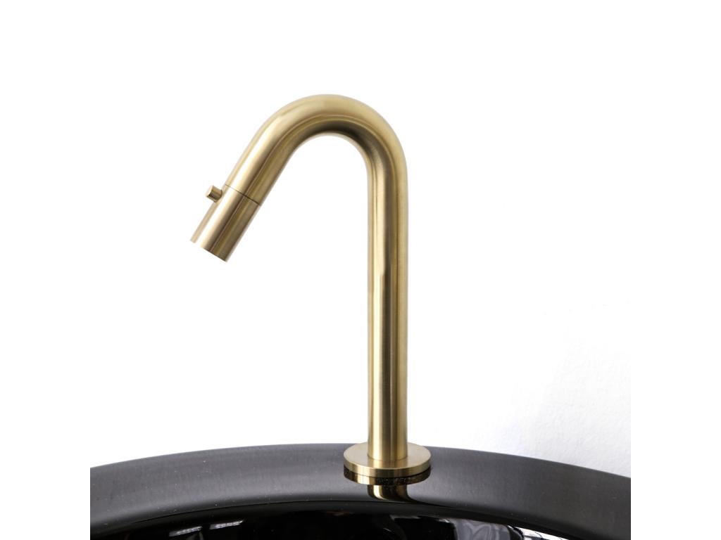 Meublita brushed gold cold water washbasin tap - Meublita