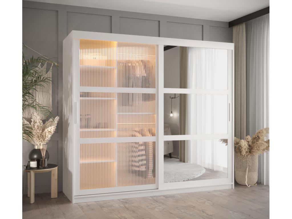 Vertchez 2-Door Sliding Wardrobe 200/200/62 White