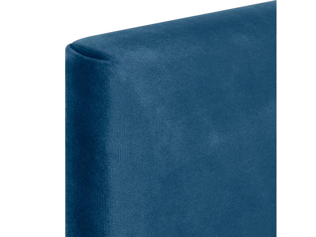 Meublita Smooth Velvet Headboard with Buttons 80x60 Beds 80/90 - Blue