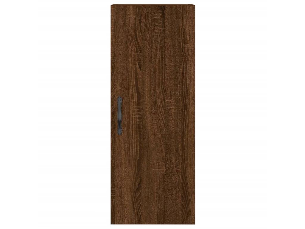Brown oak wall cabinet 34.5x34x90 cm engineered wood