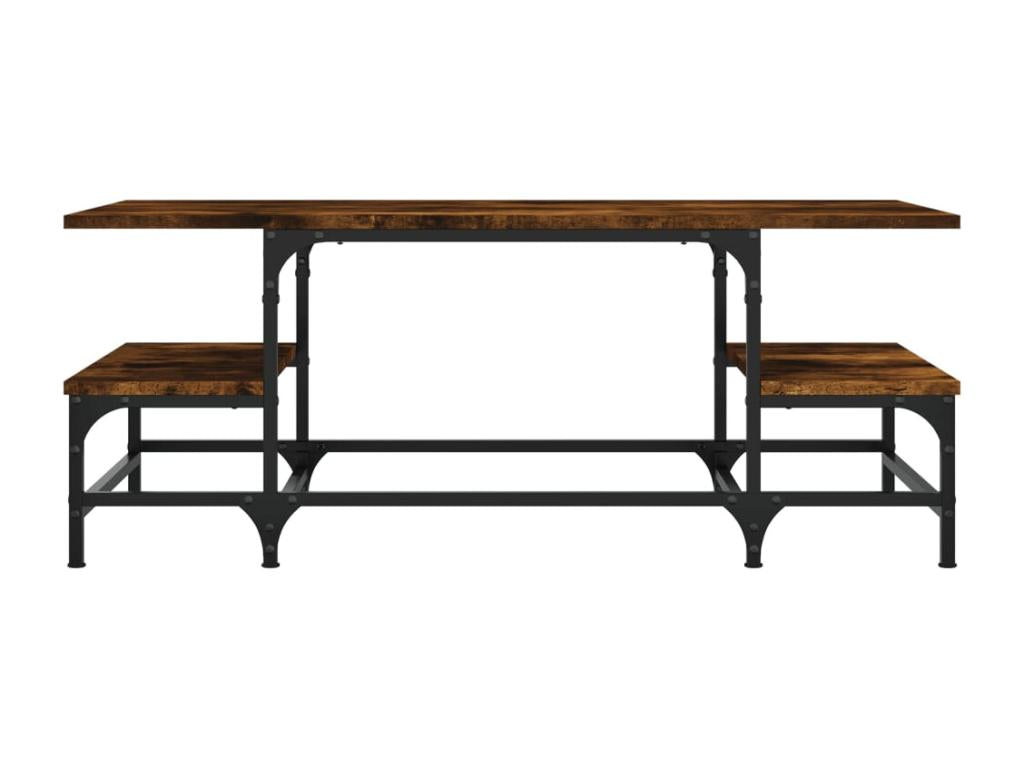 Smoked oak coffee table 100x50.5x40 cm engineered wood