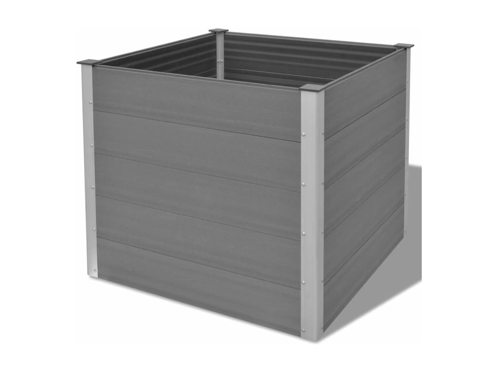 Meublita raised garden bed 100x100x91 cm Grey