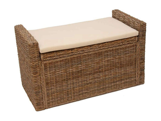 Meublita Rattan grey storage chest