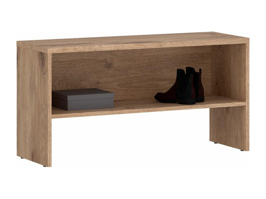 Meublita shoe storage bench with shelf, shoe storage for entryway, 90x49x36 cm, oak color