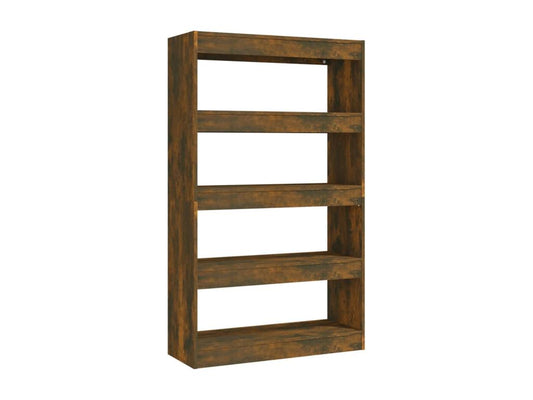 Bookshelf/Room Divider Smoked Oak Engineered Wood