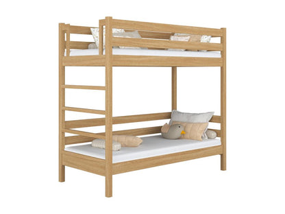 Oak bunk bed N03 Natural Oak 80x180