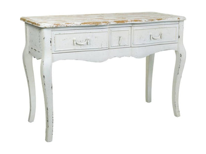 White lacquered wood console table, 115x50x80h