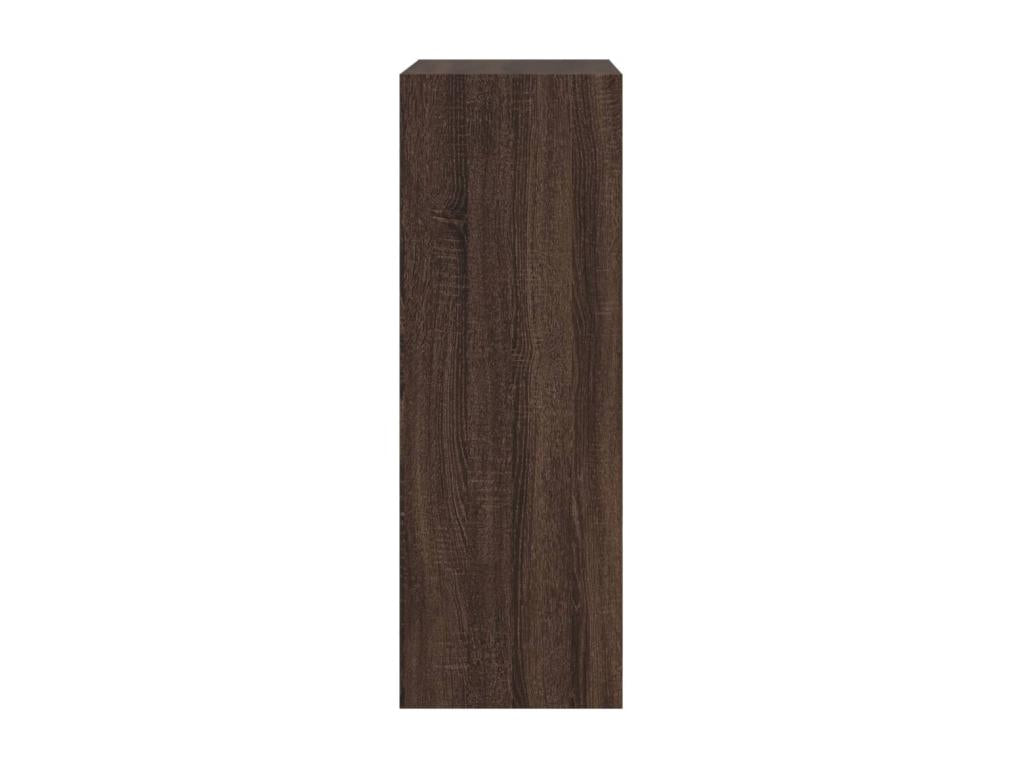 Brown oak shoe cabinet 60x34x96.5 engineered wood