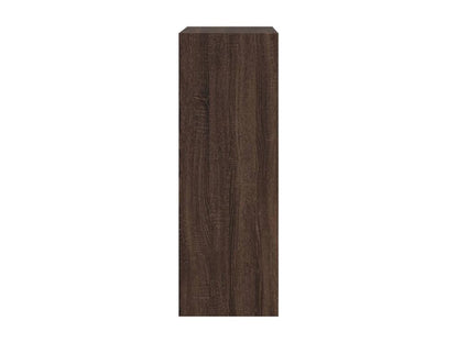 Brown oak shoe cabinet 60x34x96.5 engineered wood