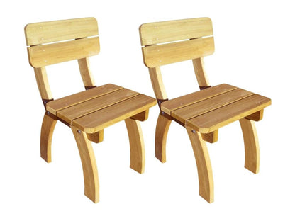 2-piece garden chairs, impregnated pine wood