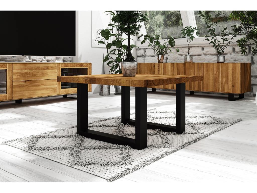 Meublita - Coffee table 80x80 in natural oiled wild oak