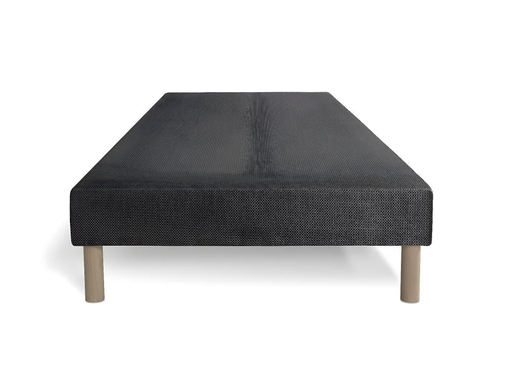 Meublita Plus 90x200 Grey Memory Foam Mattress and Bed Base with 3 Zones