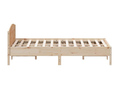 Bed frame with headboard, 180x200 cm, solid pine wood