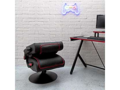 Meublita - Black and Red Folding Office Chair