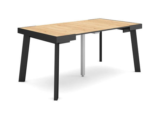 Extendable console table 160cm, seats 8, wooden legs