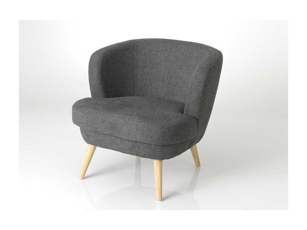Dark grey Meublita armchair