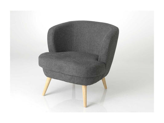 Dark grey Meublita armchair