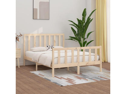 Solid wood bed frame 160x200 cm