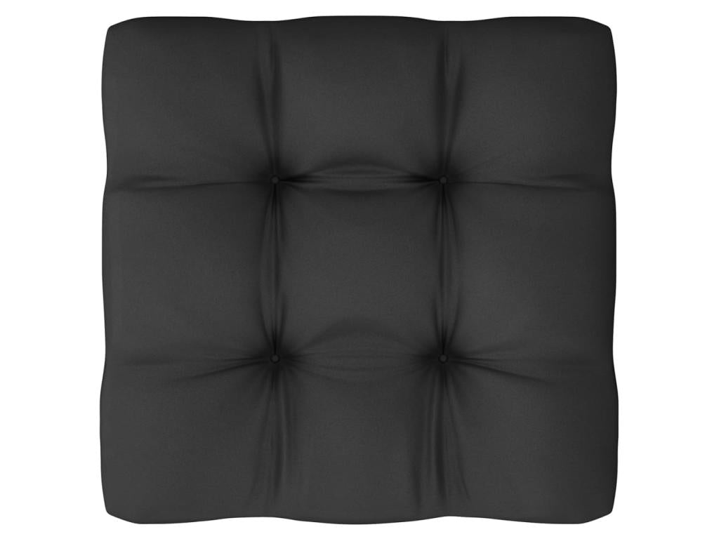 9-piece garden furniture set with cushions, white, solid pine wood