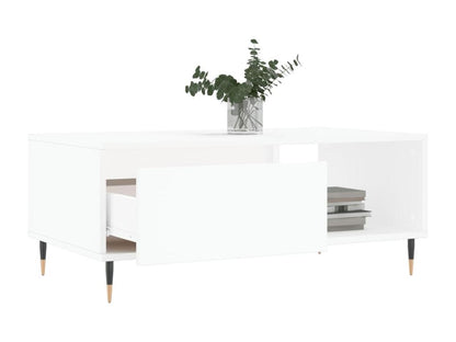 Coffee table, white, 90x50x36.5 cm, engineered wood