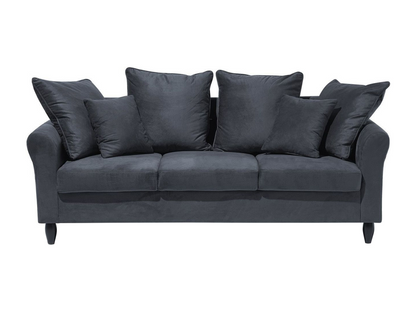 Meublita 3-seater sofa in dark grey velvet