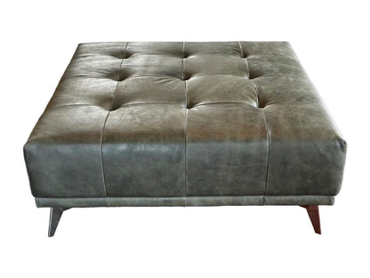 Pouf - Leather Green - Meublita