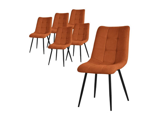 Meublita Dining Chair Set of 6 Pieces Meublita Living Room Chair with Fabric Upholstery /amp