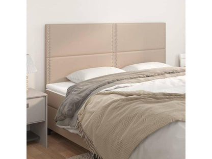 4-piece Cappuccino headboard set, 90x5x78/88 cm, faux leather