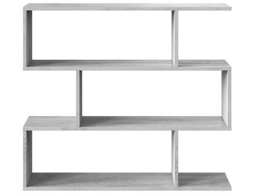 Low 3-tier bookcase in melamine-coated wood - Length 110 x Depth 24 x Height 97 cm