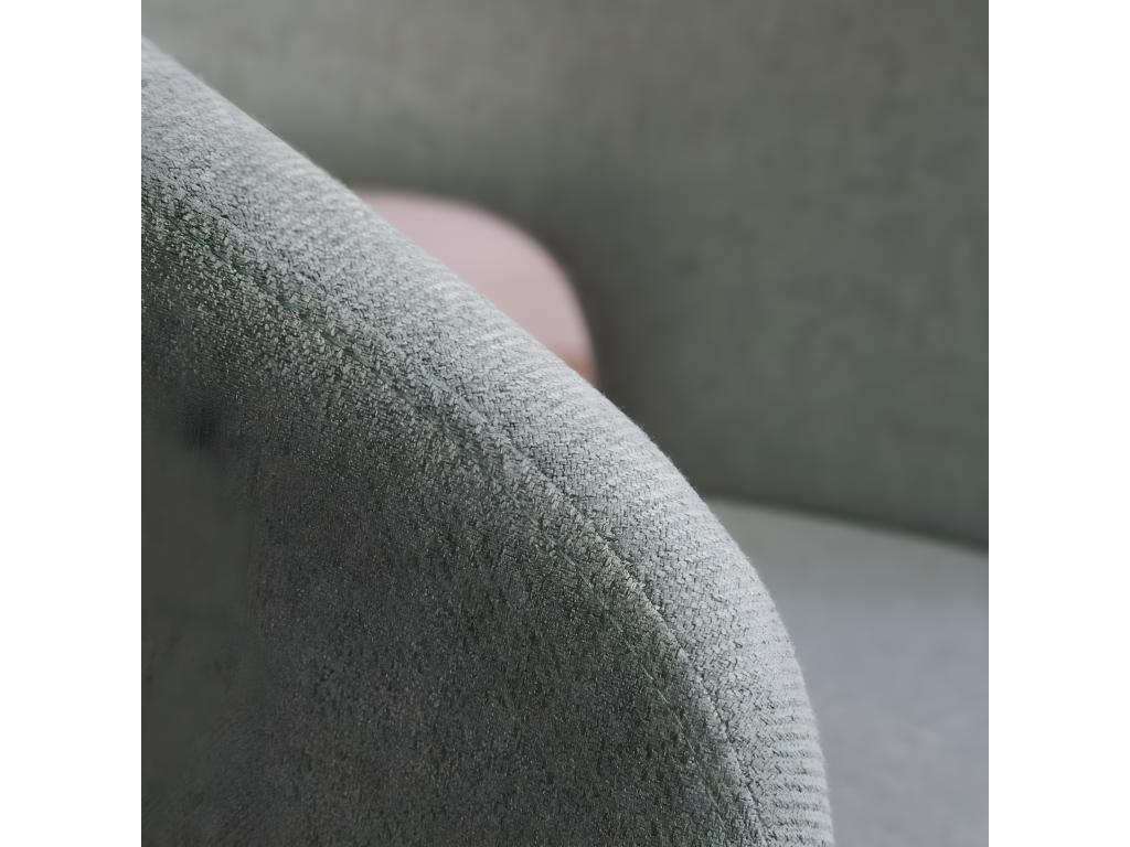 Green upholstered office chair 60x79