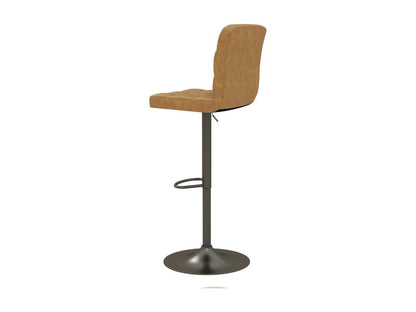 SQUAR-Meublita synthetic leather bar stool - bronze grey x2
