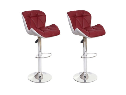 2x burgundy bar stools 44x49x85 cm 04 0000114