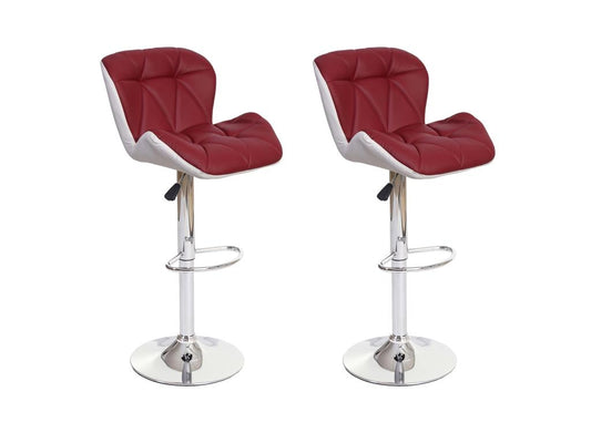 2x burgundy bar stools 44x49x85 cm 04 0000114