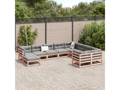10-piece solid fir wood garden furniture set from Vertchez