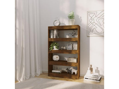 Bookshelf/Room Divider Smoked Oak Engineered Wood