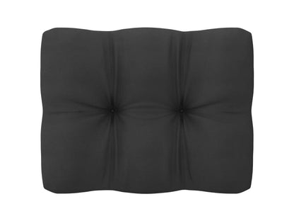 6-piece garden furniture set with cushions, grey, solid pine wood