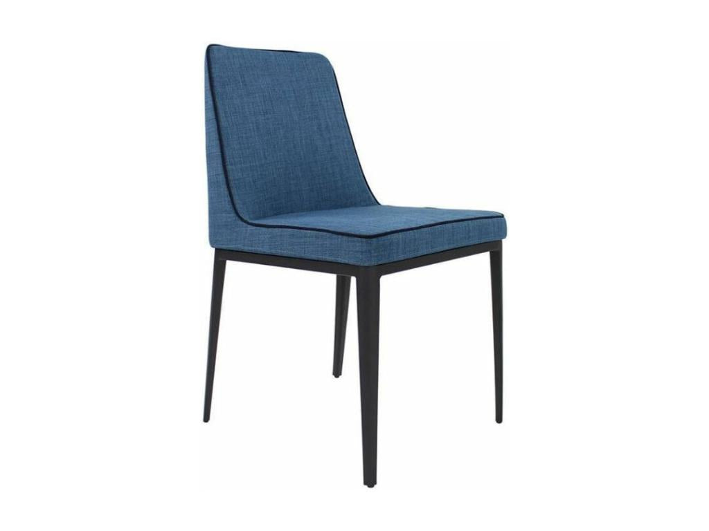 Meublita fabric chair with black steel legs - set of 2 - Meublita color 07