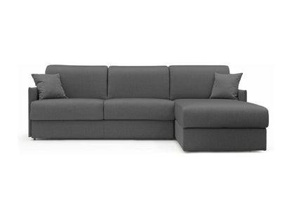 Meublita Convertible Corner Sofa in Waterproof Fabric T02 232 cm Left-Hand Facing - 120x197 Anthracite