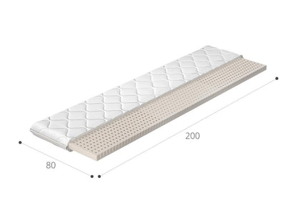 Meublita natural latex mattress topper - 4cm - 7 sizes - 200x200