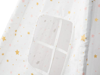 Meublita Children's Decor 5-Legged Table with Pom-Poms, 160cm, White