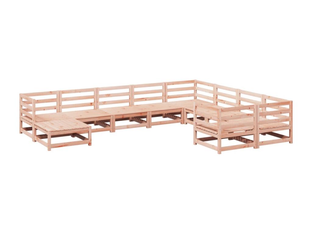 10-piece solid fir wood garden furniture set from Vertchez