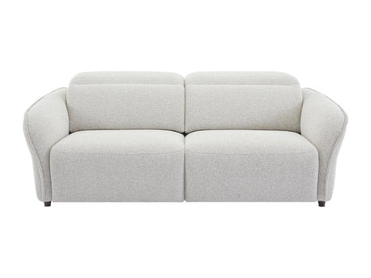 Meublita 3-seater electric sofa in beige textured fabric
